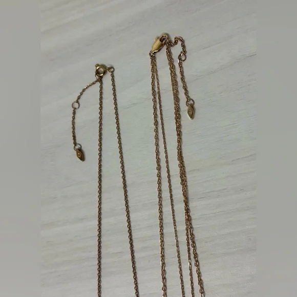 Fossil Gold Tone Necklaces - Two with One Dust Bag - Picture 4 of 6
